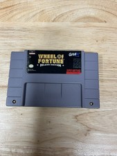Wheel of Fortune Deluxe Super Nintendo SNES Cart Tested Worn Label