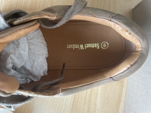 Samuel Windsor Prestige Collection Suede Shoes Size 9 BNIB - Picture 6 of 11