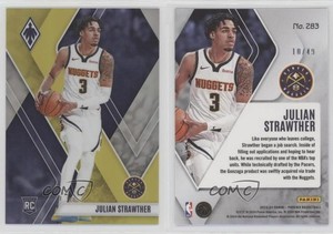 2023-24 Panini Phoenix Rookies Yellow /49 Julian Strawther #283 Rookie RC