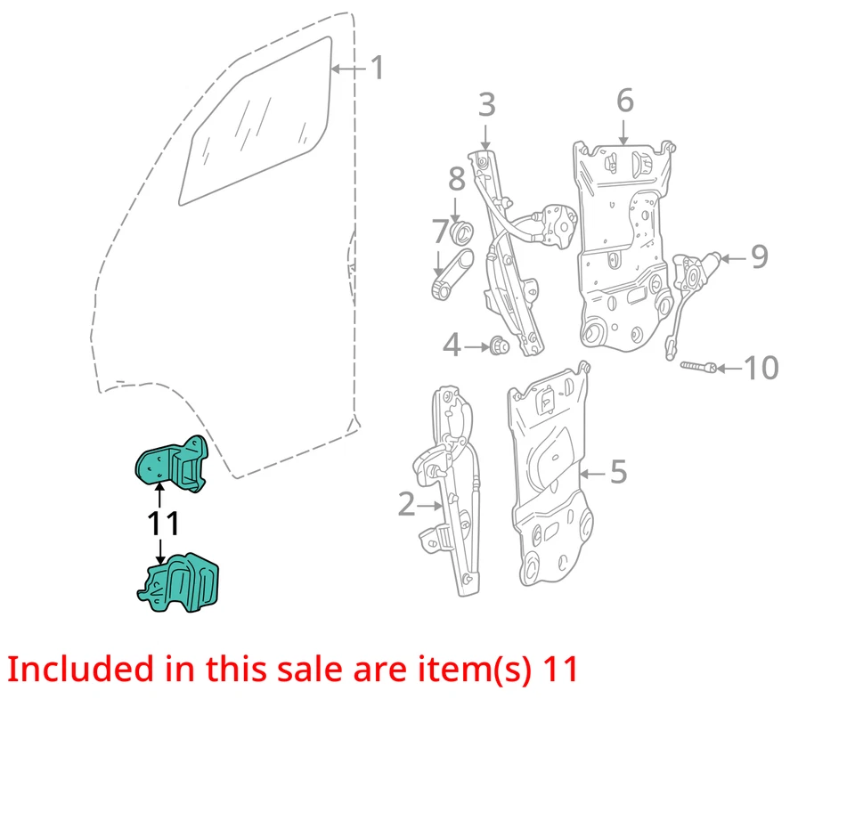 Se adapta a Dodge Ram 2500 Van Ram 1500 1998-2003 furgoneta bisagra de puerta 55346955 - nuevo OEM Foto 3 de 4