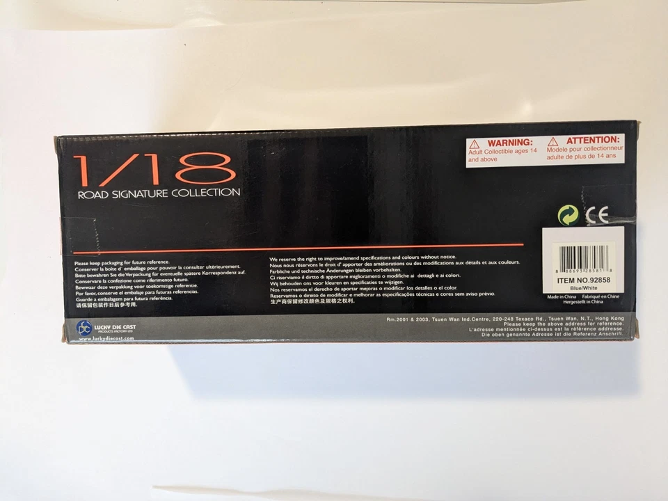 1955 Willys Jeep Station Wagon Blue/White 1:18 Diecast Model Road Signature NIB - Image 3 of 4