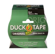 Duck Tape Original Black 50mm x 50m The original high strength waterproof gaffer 0.26 per metre