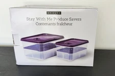 Epicure Stay With Me Lettuce Produce Saver Keeper Set Large 4.8L Small 2.5L