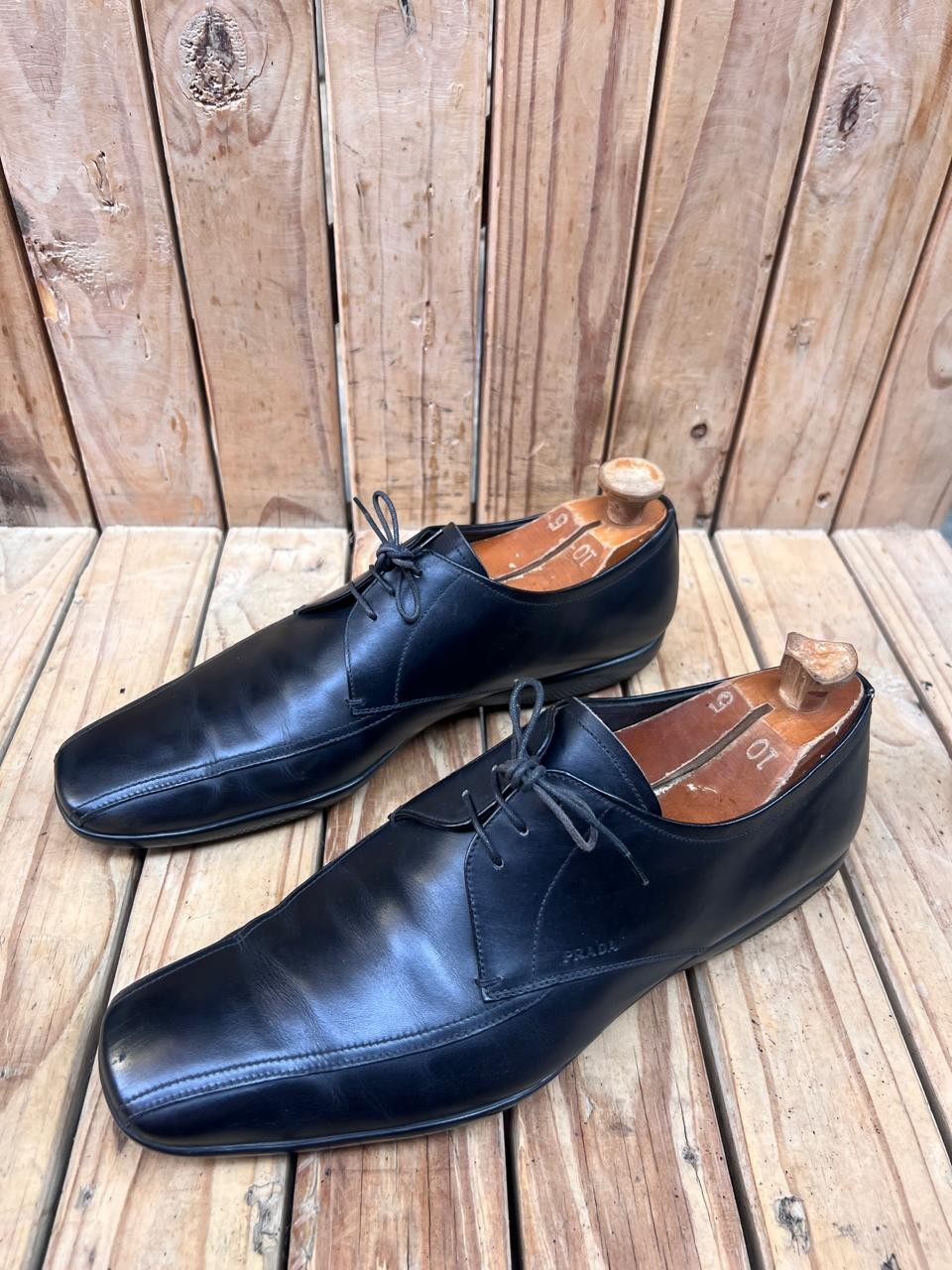 Prada black men's Lace up casual leather dress shoes size uk 9 E us 10 thumbnail 16