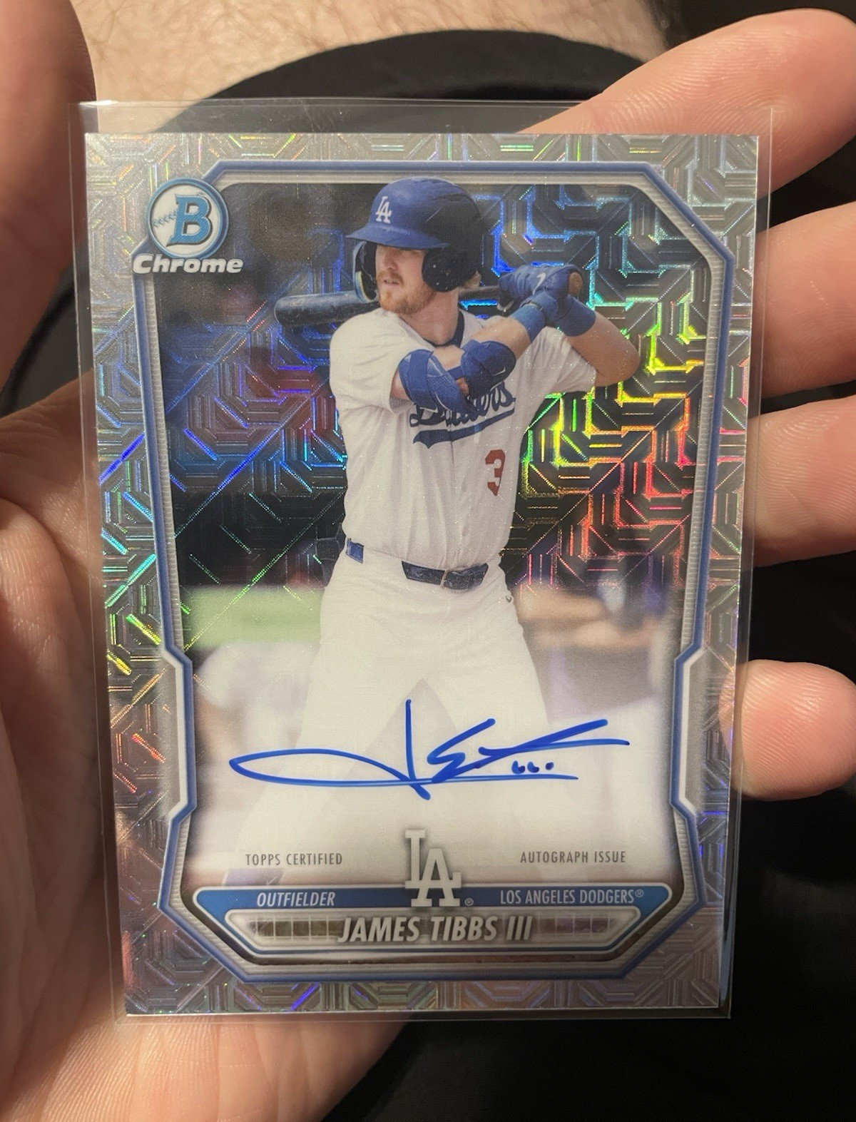 2025 Topps Bowman Chrome Prospect Mega Box Auto BMA-JT James Tibbs III