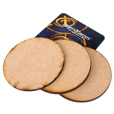 Wargaming Bases - MDF 60mm Round (x3) - Warhammer und andere TTRPG Spiele