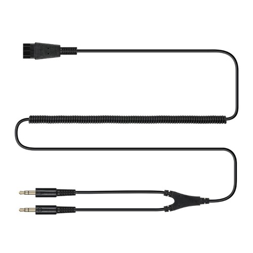 QD to 3.5mm Quick Disconnect Cable Double 3.5mm Plug into Sound Card on Computer - Zdjęcie 5 z 6