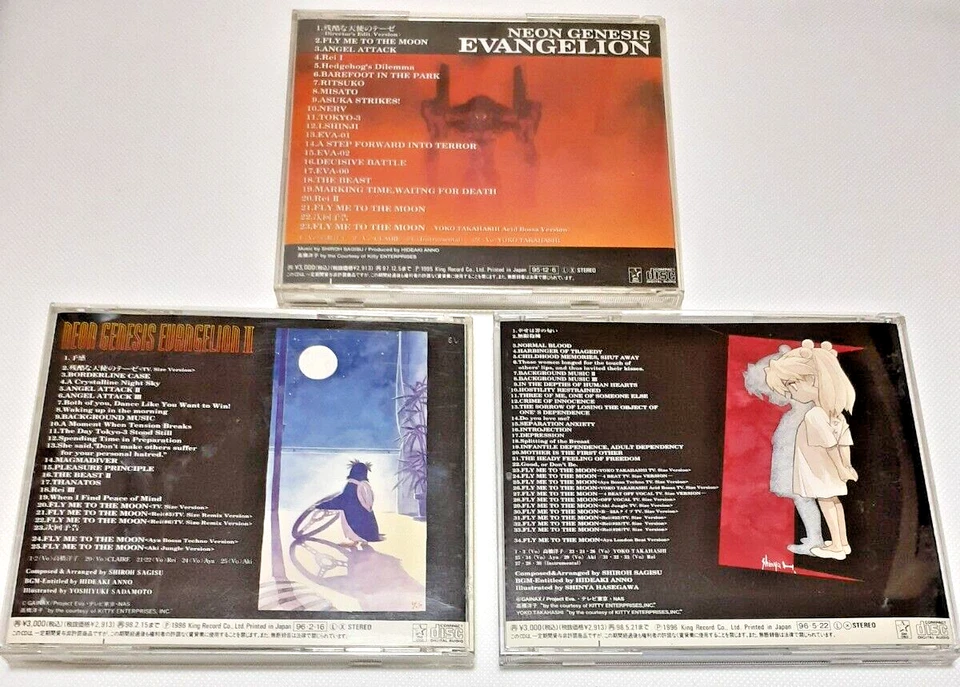 NEON GENESIS EVANGELION OST 1-3 Original Soundtrack Set 3CD from Japan - Image 2 of 4