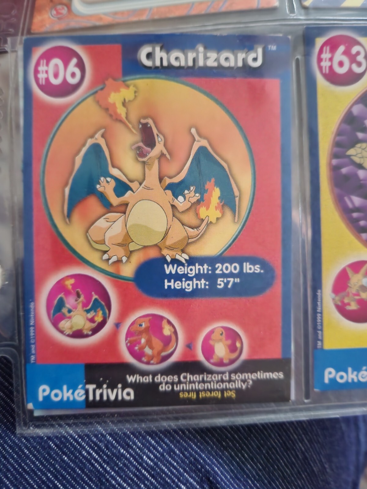 1999 Pokemon Burger King Perforated Charizard Launch card #06  Gem Mint !