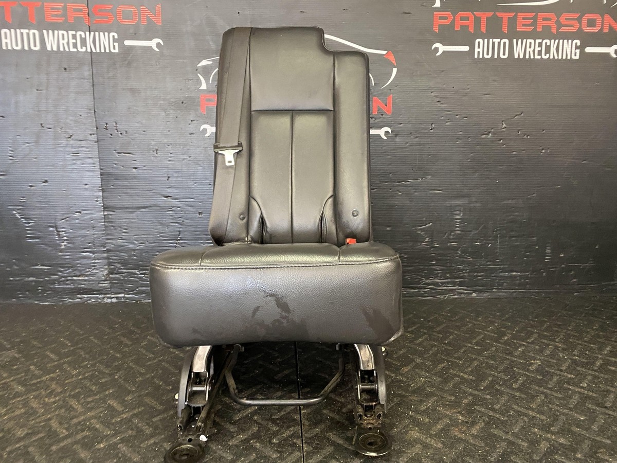 2011 FORD EXPEDITION 2ND ROW MIDDLE CENTER JUMP SEAT BLACK LEATHER