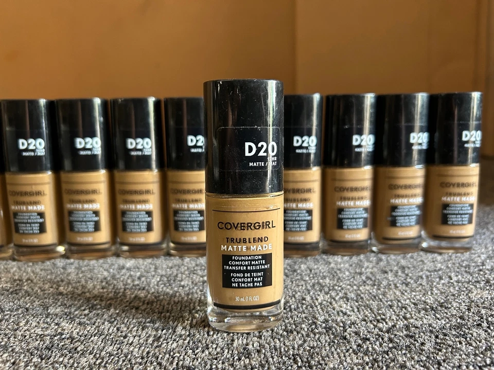 LOT OF 10 Covergirl Trublend Matte Made Liquid Foundation D20 TRUE CARAMEL - Image 4 of 4