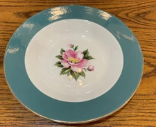 Homer Laughlin Empire Green Century Service Corp Rim Soup Bowl 8-1/4”