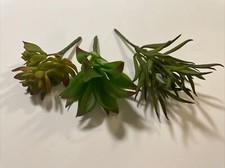 3 pieces of 4  Succulent Picks. Floral Crafts Lucky Star Enterprises NWT