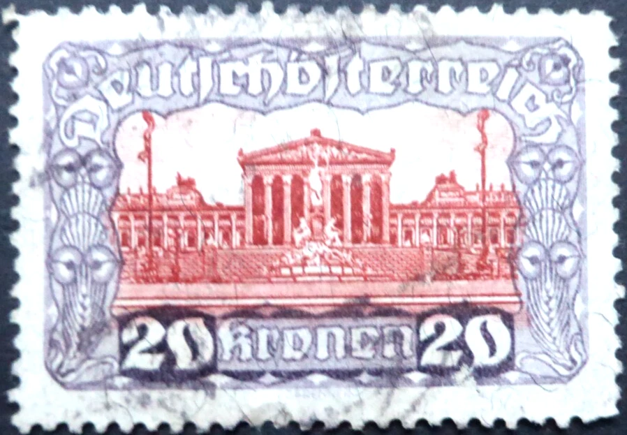 Österreich 1919, Mi 291, Parlament, gestempelt - Bild 1 von 1