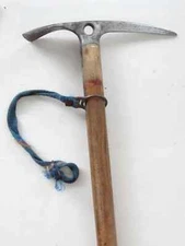 Vintage Austrian Stubai ice axe Piolet 32'' inch Mountaineer Alps Old Mod. WW2
