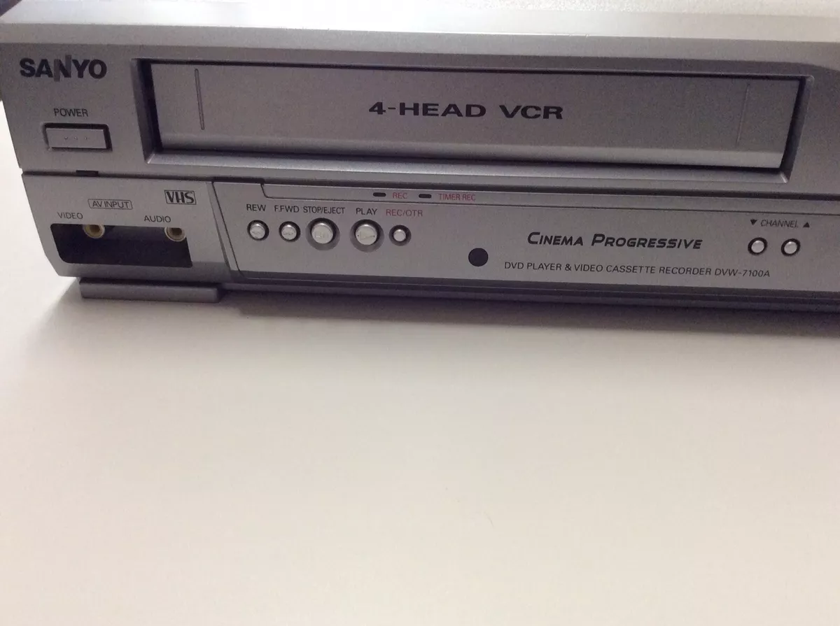 Sanyo DVW-7100A DVD 4 Head VCR Combo Player VHS Recorder - WORKS