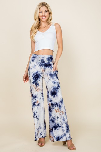 Simplicitie Lounge Wide Leg Palazzo Pants Pants S-3X Plus Size Made in USA - Picture 43 of 48
