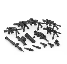15 PCS Military Army Weapons Set  Building Blocks Accessory Bricks Toy MOC D1