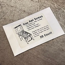 20 EM Pinball Side Rails 5/8" Screws Replaces William's Bally Gottlieb Nails