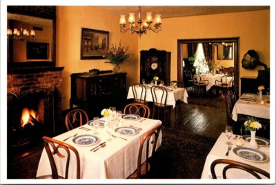 Landmark Tavern New York Fine Dining Room Restaurant Antiques c1980 Postcard
