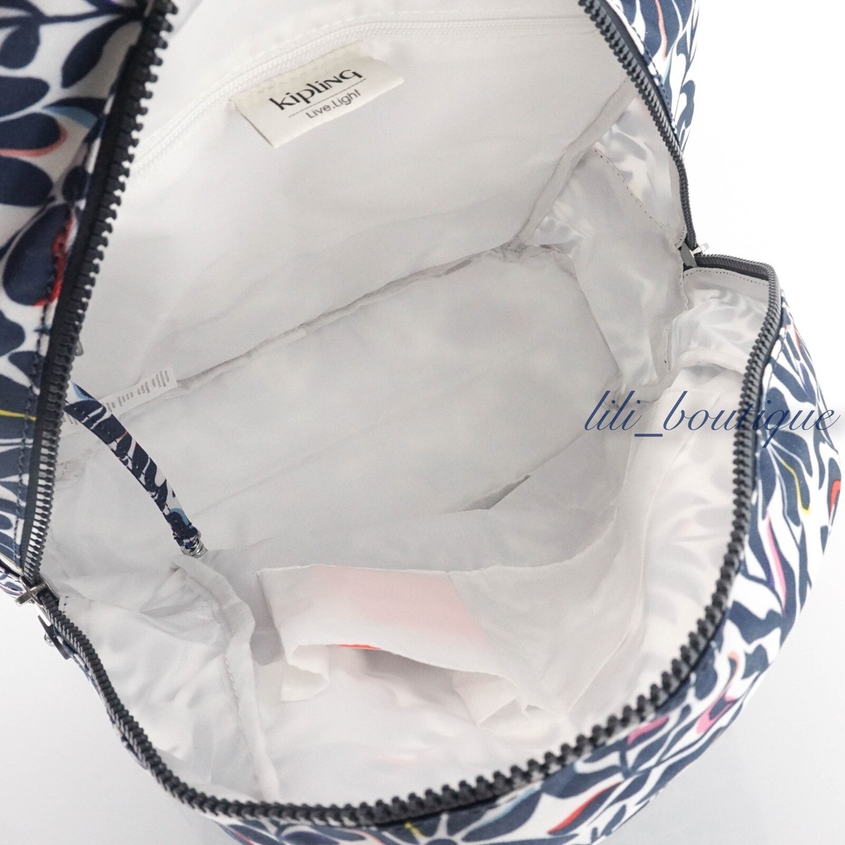 NWT Kipling Fiona Backpack Floral Flourish Kipling Fiona Medium Backpack Raspberry Dream | B2B Liquidation main image 4