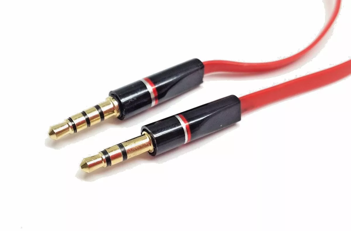 Cable De Audio De 3,5 Mm 1/8  Auxiliar Con Micrófono Para