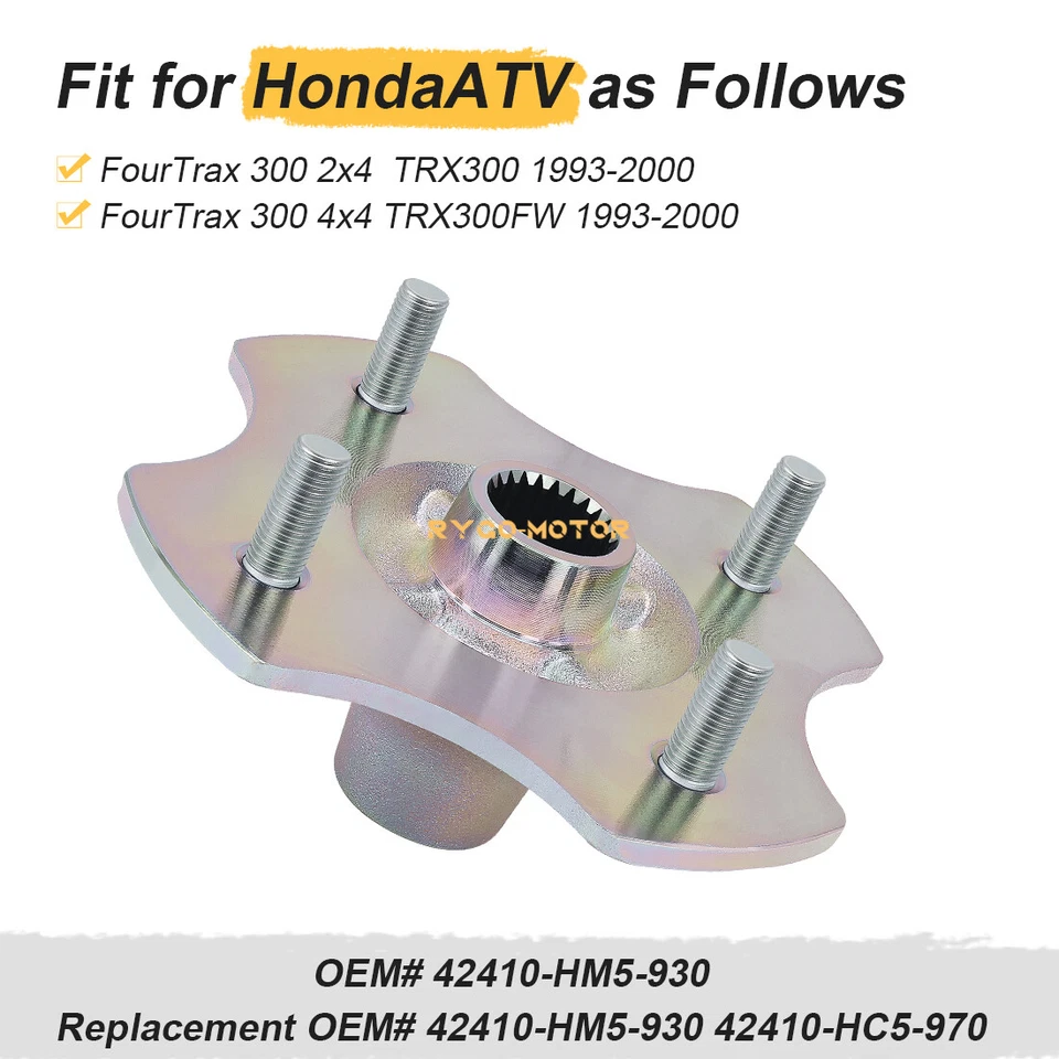 Buje de rueda trasera para Honda FourTrax 300 TRX300 TRX300FW 2x4 4x4 1993 1994-2000 Foto 3 de 4