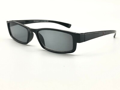 Reading Sunglasses +2.00 Readers Black Rectangle Spring  display picture 3