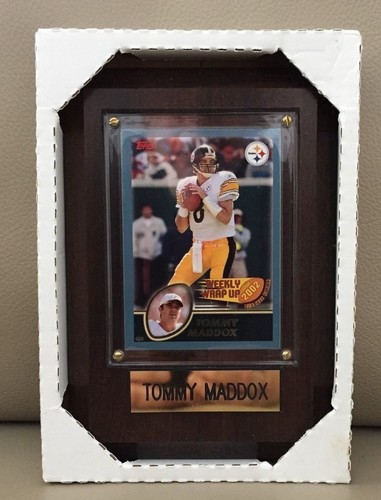 PITTSBURGH STEELERS-----TOMMY MADDOX-----FOOTBALL CARD PLAQUE