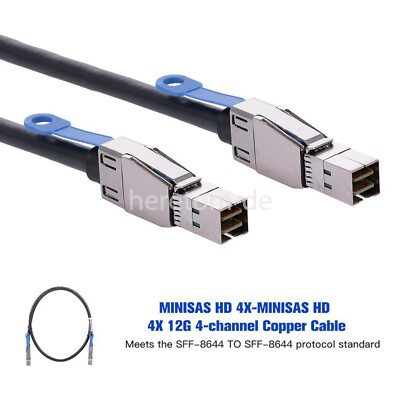 100CM/200CM Mini SAS HD SFF-8644 auf SFF-8644 Kabel High Speed Externe Hard Disk