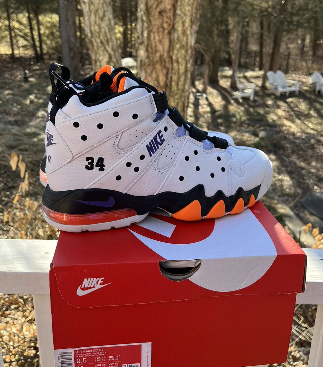 Nike Air Max 2 CB '94 Phoenix Suns Size 8.5 Purple Orange White BARKLEY Clemson
