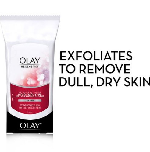 OLAY REGENERIST 30 STRUKTURIERTE NASSTÜCHER MIKRO PEELING NASSREINIGUNG 2ER-PACK - Bild 2 von 6