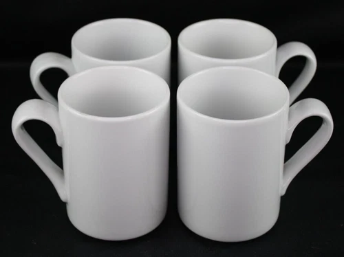 Dansk Bisserup Set 4 Tall Mugs White Portugal C