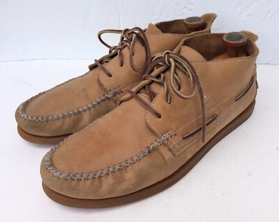 Sperry Top-Sider Tan Leather Moc Toe Chukka Ankle Boots Men's 13 M Boat  Shoes
