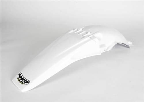 Plastique aile arrière Yamaha YZ 125 blanc en polypropylène renforcé