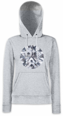 Diamond III Damen Hoodie Kapuzenpullover Crystal Optical Diamonds Jewel Jewels