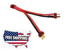 Dean's T Plug Y Wire Harness Plug Parallel Battery Pack Connector-BEST QUALITY