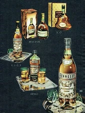 Advertising 0821 1955 Hennessy cognac Henco Bras d'or V.S.O.P
