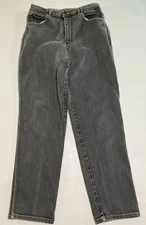 Womens Gitano Jeans Vintage Size 16 Waist 30" Inseam 28" Rise 12.5" Faded Black