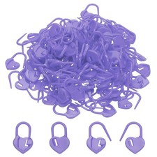 Crochet Stitch Markers, 150Pcs Knitting Markers Needle Pin Heart, Purple