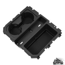 Front Center Storage Box Console Cup Holder For 2015-16 Ford F-150 F150 Textured Front Center Storage Box Console Cup Holder For 2015-16 Ford F-150 F150 Textured