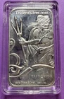 1 oz “Poseidon God of the Sea” Trident Silver .999 Fine Pure Silver Bar Bullion