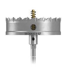 4-1/2" TCT Hole Saw for Hard Metal, Heavy Duty 115Mm Tungsten Carbide Tipped Hol