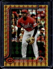 2025 Topps Chrome Update Ke'Bryan Hayes Gold Geometric Refractor #/50 Reds