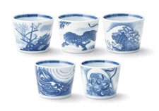 Minoyaki Soba Choko Multi Cup Set 200ml 5pcs