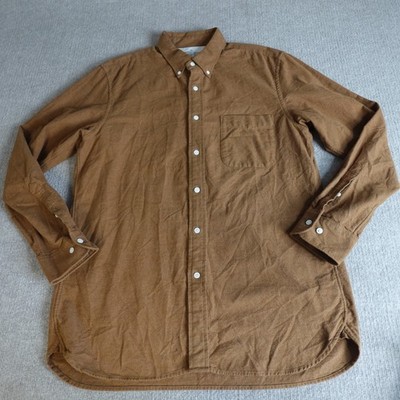 Muji Mens Shirt XL Beige Solid Button Down Flannel Solid 100% Cotton | eBay Muji Mens Shirt XL Beige Solid Button Down Flannel Solid 100% Cotton | eBay