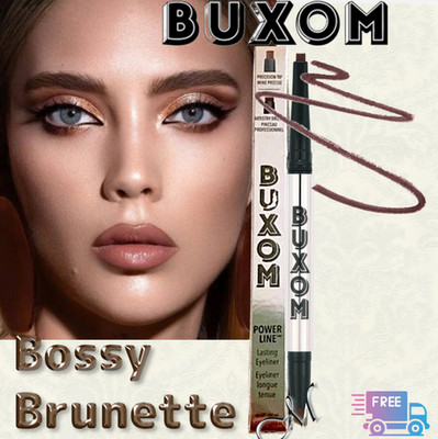 Buxom Power Line* 12 HR Lasting Eyeliner ~ BOSSY BRUNETTE 0.12 g NIB $21
