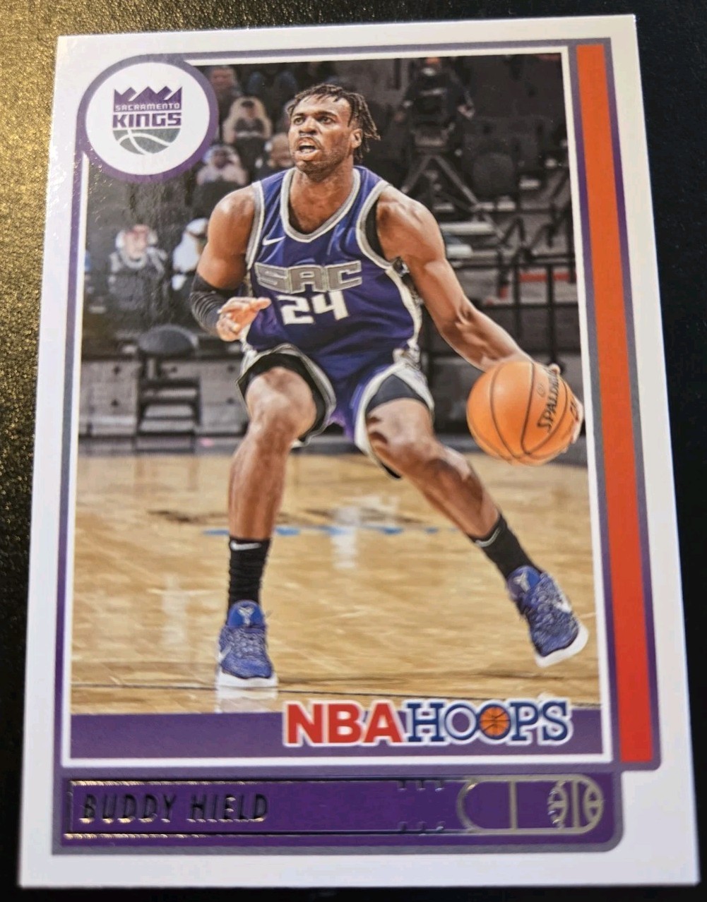 2021-22 Panini NBA Hoops Basketball Buddy Hield #98 Sacramento Kings