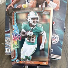 Topps Chrome 2025 Future Stars FS-12 De'Von Achane Miami Dolphins Football