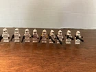 Lego Star Wars Lot Of 9 Phase 1 Clone Troopers From 40558